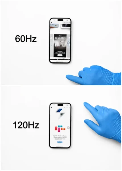 120Hz iPhone Screen Replacement vs 60Hz iPhone Screen Replacement