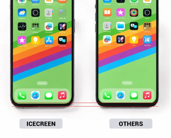 iPhone Hard OLED Screen Replacement Chin Bezel Comparison